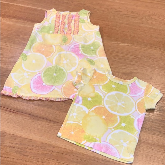 BABY LULU~Size 2~T-Shirt Dress ~SET - Picture 2 of 11